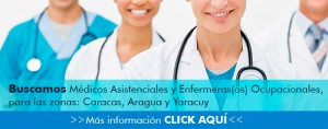 Buscamos médicos en varias zonas del país